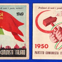1949-PCI Le Tessere degli iscritti al Partito Comunista Italiano del 1949 e 1950