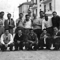 1960-andreini 1960 - Gruppo di attivisti della Casa del Popolo in quella che sara' via Andreini