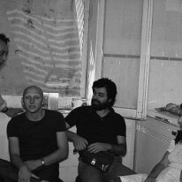 File0110 1976 - Cucina della Casa del Popolo. In attesa di fare il giro dei seggi. A Sinistra Luciano Tonelli , A destra Paola Agostini