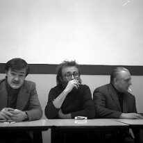 File0037_2 Sala Sirenella: Festa del 55^ del PCI (Mauro Zani, Marco Capponi, Loredano Lenzi, Luciano Tonelli)
